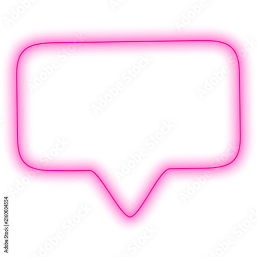 pink speech bubble