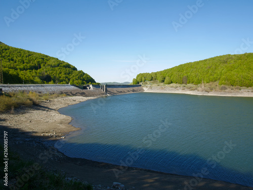 Paduli Lake in the Tuscan-Emilian Apennines in the province of Massa Carrara