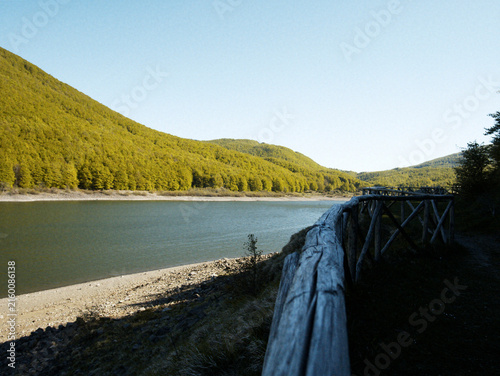 Paduli Lake in the Tuscan-Emilian Apennines in the province of Massa Carrara