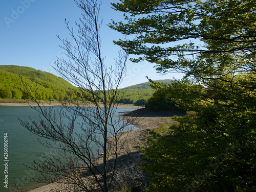 Paduli Lake in the Tuscan-Emilian Apennines in the province of Massa Carrara