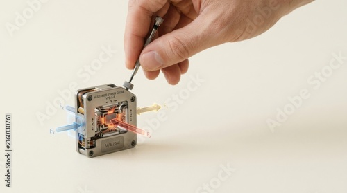 A person holding a small device representing business resilience and functionality across multiple simultaneous stresses