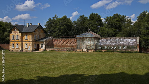 Old greenhouse in Tepla abbey in Tepla, Karlovy Vary Region, Czech republic,Europe
