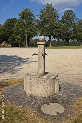 Drinking fountain in Kappl, Waldsassen, Bavaria, Germany, Europe
