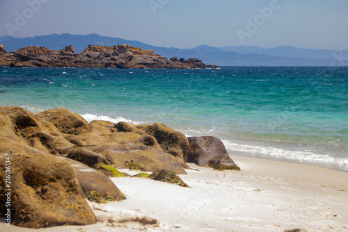 Landscape of cien islands in Galicia