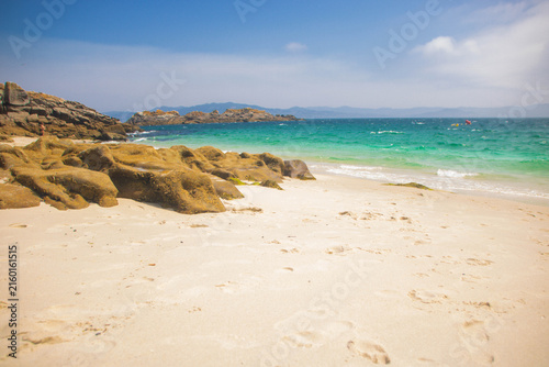 Landscape of cien islands in Galicia