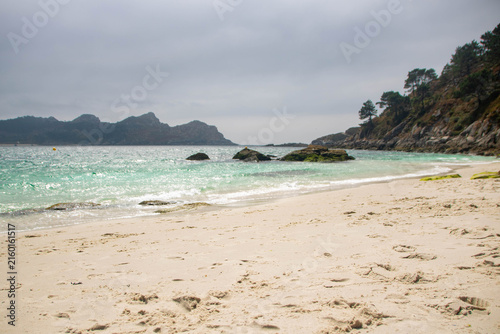 Landscape of cien islands in Galicia