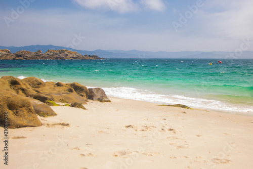Landscape of cien islands in Galicia
