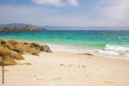 Landscape of cien islands in Galicia