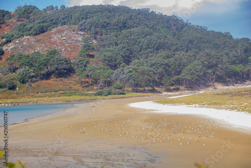 Landscape of cien islands in Galicia