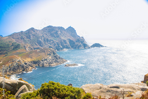 Landscape of cien islands in Galicia