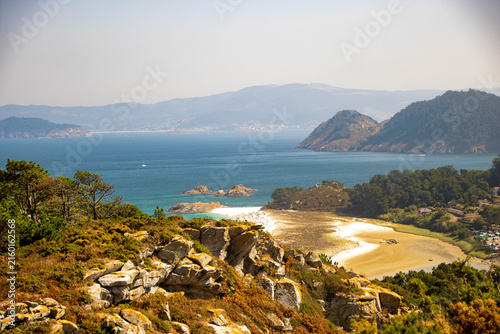 Landscape of cien islands in Galicia