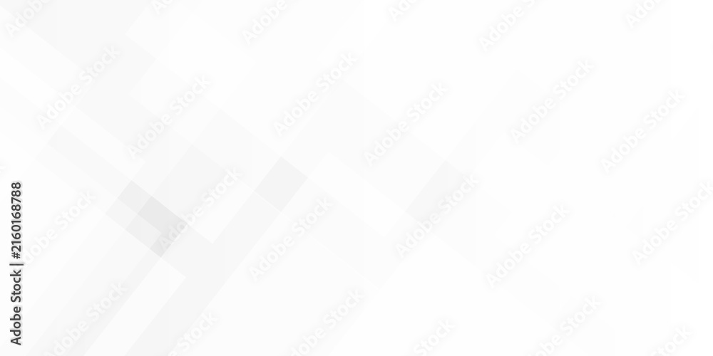Obraz premium white and gray overlap triangle cube technology brochure diamond web design. minimal rectangle white web material triangle overlay tech element transparent layers banner background.