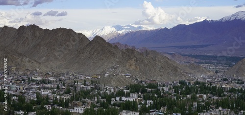 Leh city view in Ladakh, India