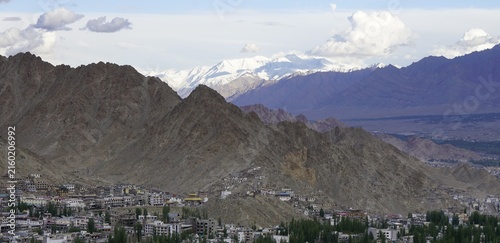 Leh city view in Ladakh, India