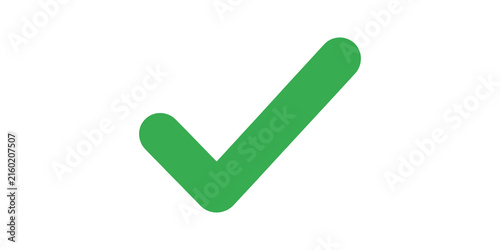 Fotografía Check mark symbol for positive confirmation and task completion feedback