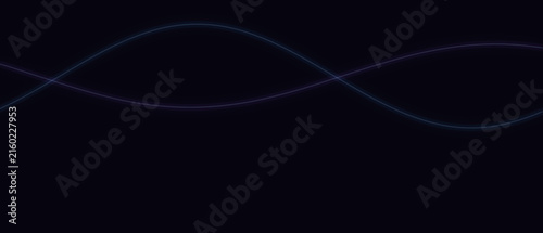 Принти на полотні An abstract visual representation of two sine waves with different phase shifts