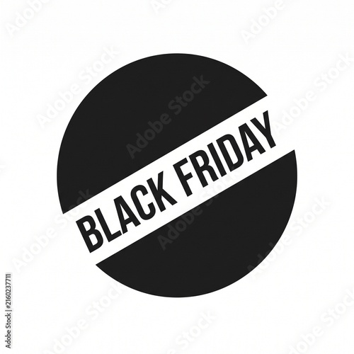 Black Friday Sale Event Graphic With Bold Text On A Simple White Background