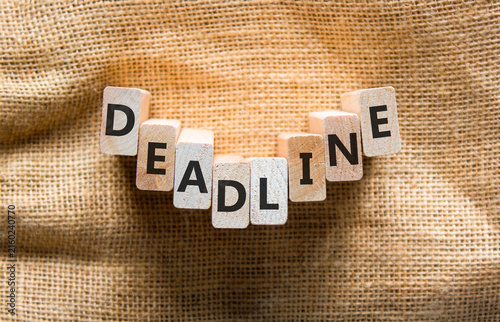 Принти на полотні Deadline word symbol