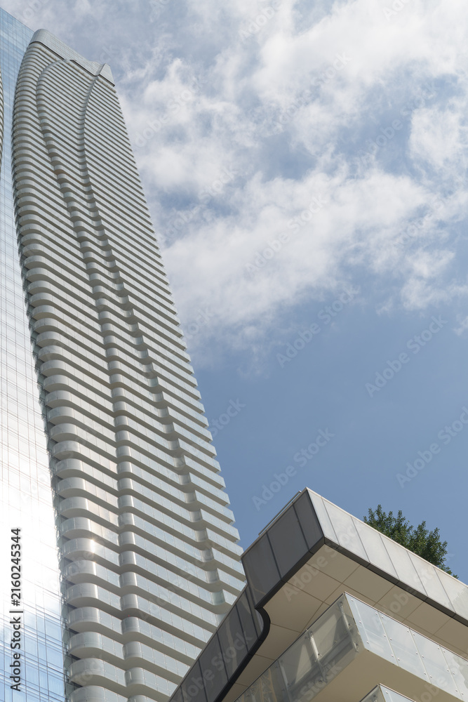 Fototapeta premium One Bloor East (now generally called One Bloor), a mixed-use residential condominium tower at 1 Bloor Street East, Toronto, completed in 2017–2018, and designed by Hariri Pontarini Architects