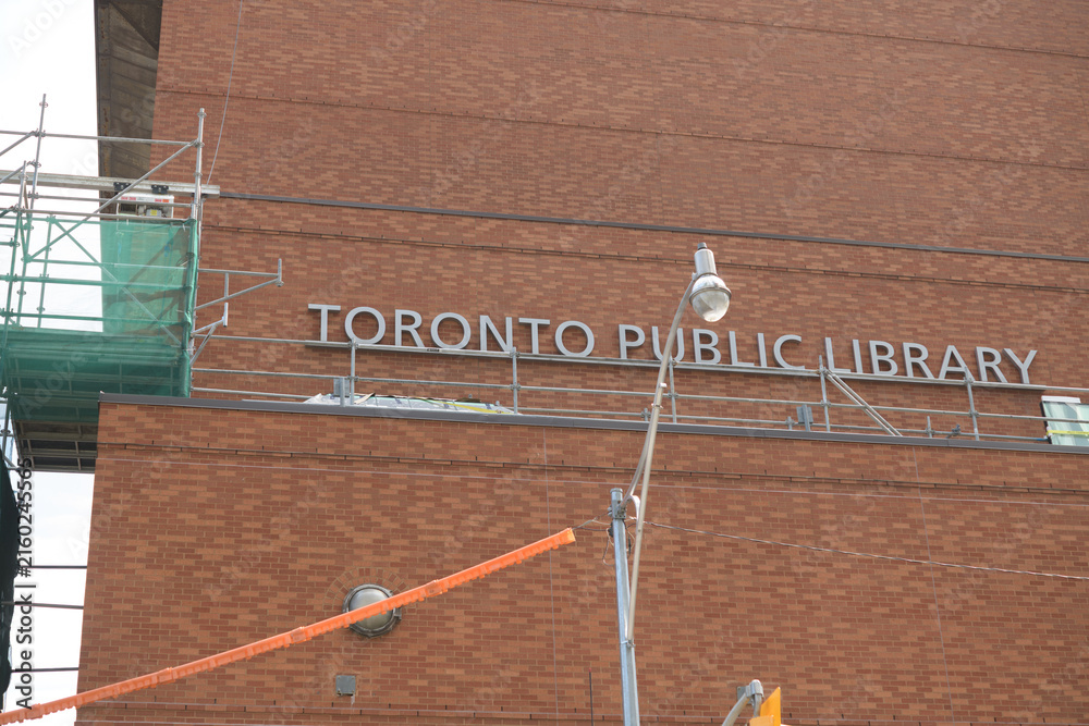 Naklejka premium Toronto Public Library - Toronto Reference Library, 789 Yonge St (designed by Raymond Moriyama Architects); opened in 1977