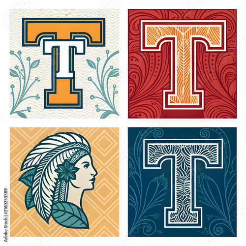 letter t big logo pack