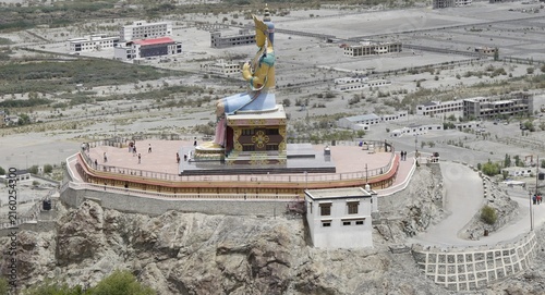 Statue of Cho Rinpoche at Diskit monastery in Ladakh, India