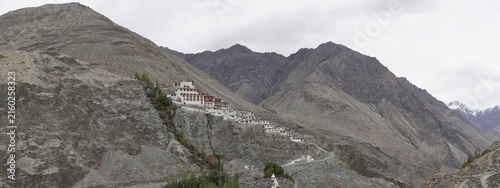 Diskit monastery in Nubra valley in Ladakh, India