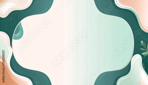 abstract marble background with green and pink colors