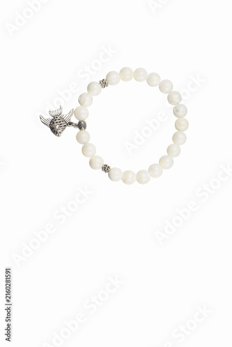 Bohemian style women fashion accessory bracelet with natural stones and animal charm