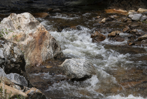 Canvas Print Swift Flowing Mountain Stream