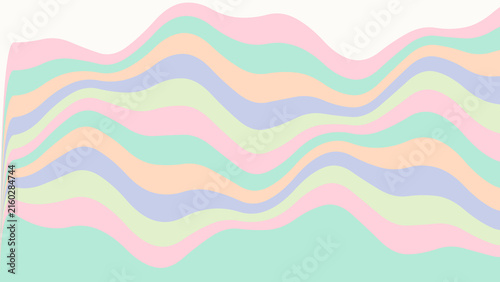 Abstract pastel waves flowing against a white background with soft gradient coloring