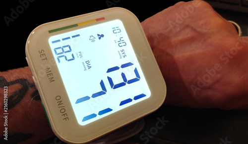blood pressure monitor (wrist)