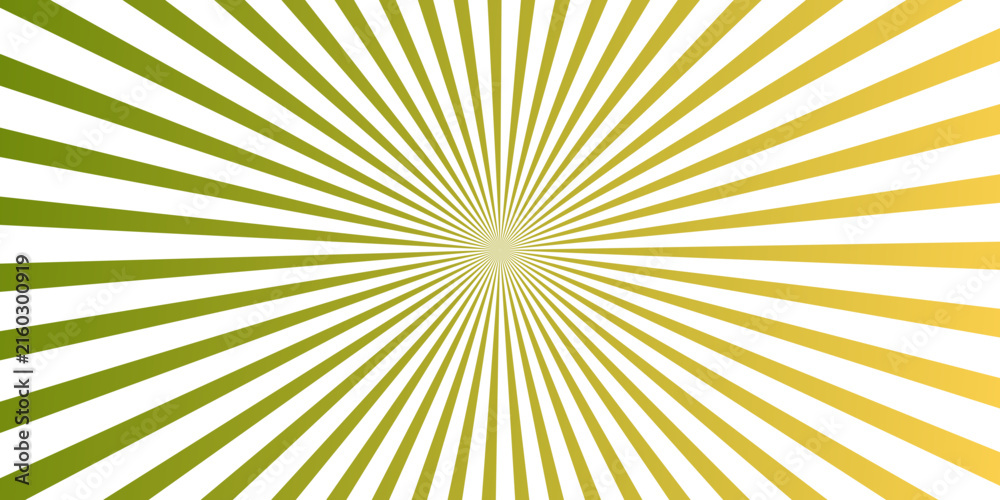 Fototapeta premium Radial black and white stripes expanding from a central point creating an optical illusion effect