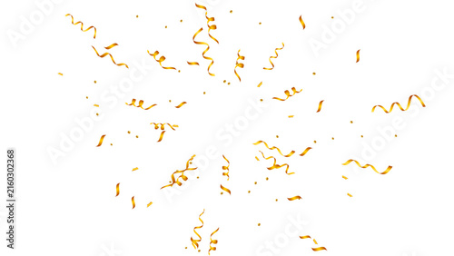 Gold confetti golden explosion in background celebration party of birthday holiday new year christmas wedding anniversary bright glitter sparkle shiny