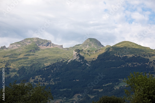 Foto This is a view of the Alps as seen from Vaduz in Liechtenstein