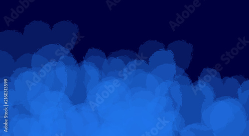 Abstract Blue Cloud Texture, Soft Overlapping Circles, Deep Navy Background, Layered Blue Shapes, Blurred Bubble Effect, Calm Gradient Surface, Flowing Pattern