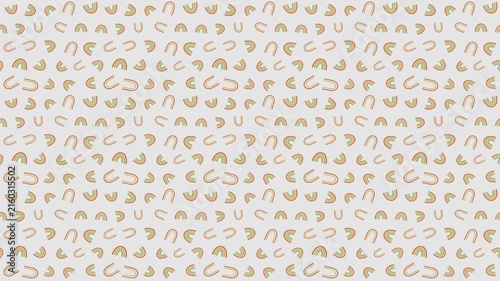 Seamless Boho Rainbow Diagonal Pattern Background