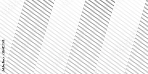 Obraz na plátně Abstract oblique stripe diagonal black and white line gradient fabric transparent diagonal line cloth