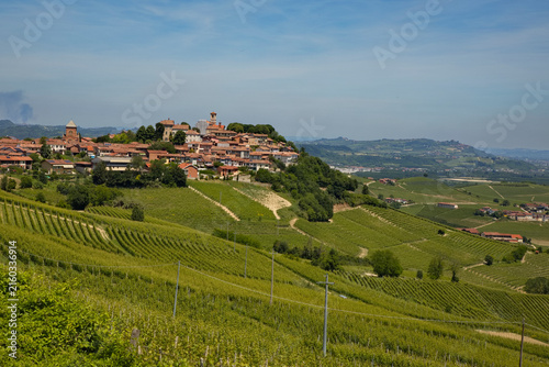 Piemont die Weinhügel um Barolo