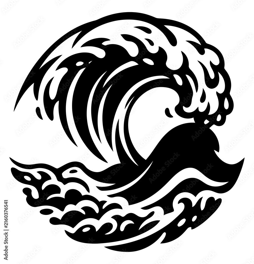 Obraz premium Wave ocean graphic design element
