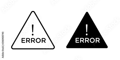 Foto Error icon lineart symbol pack