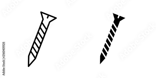 Screw icon lineart symbol pack