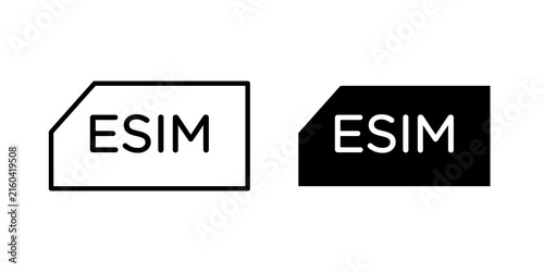 ESIM icon vector elements kit