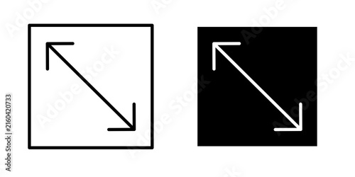 Bild auf Leinwand Expand icon vector elements kit