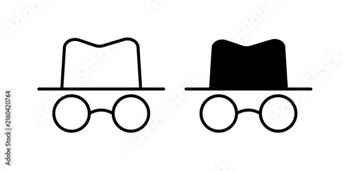 Fotografie Incognito icon vector elements kit