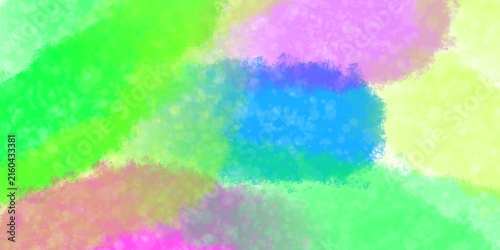 Фотография Abstract colorful watercolor background with soft blended brush strokes in vibra