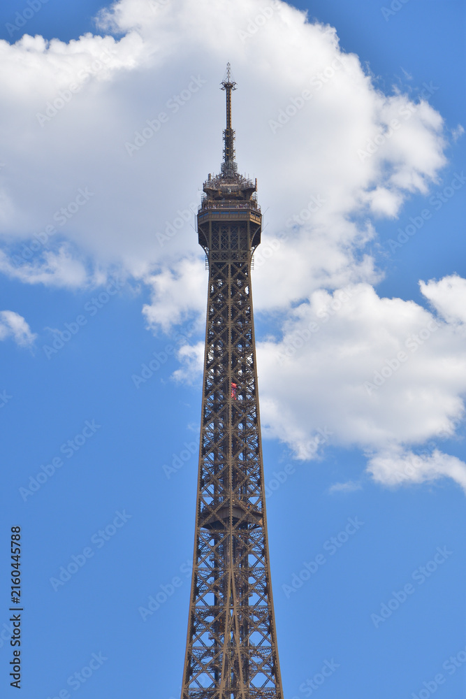 Obraz premium Eiffel Tower viewed from the Trocadéro in Paris, France, June 18, 2026