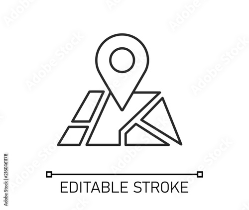 Canvastavla Map Pin Location editable stroke
