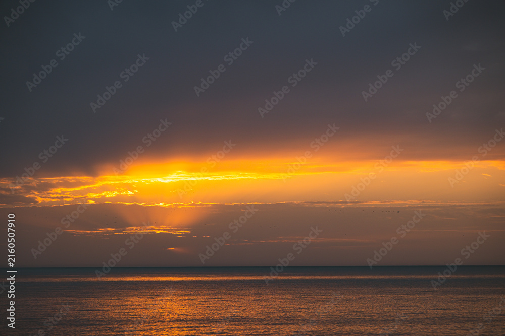Fototapeta premium sunset over the sea