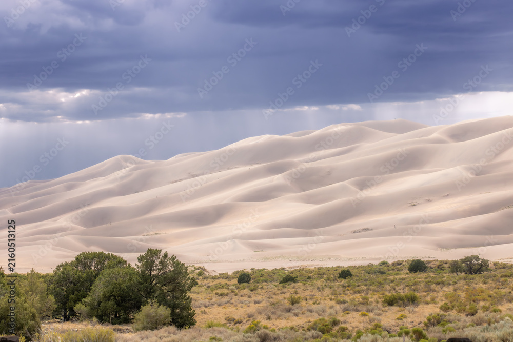 Fototapeta premium Strom over Sand Dunes